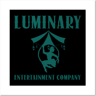 luminary entertainment company logo teal Posters and Art